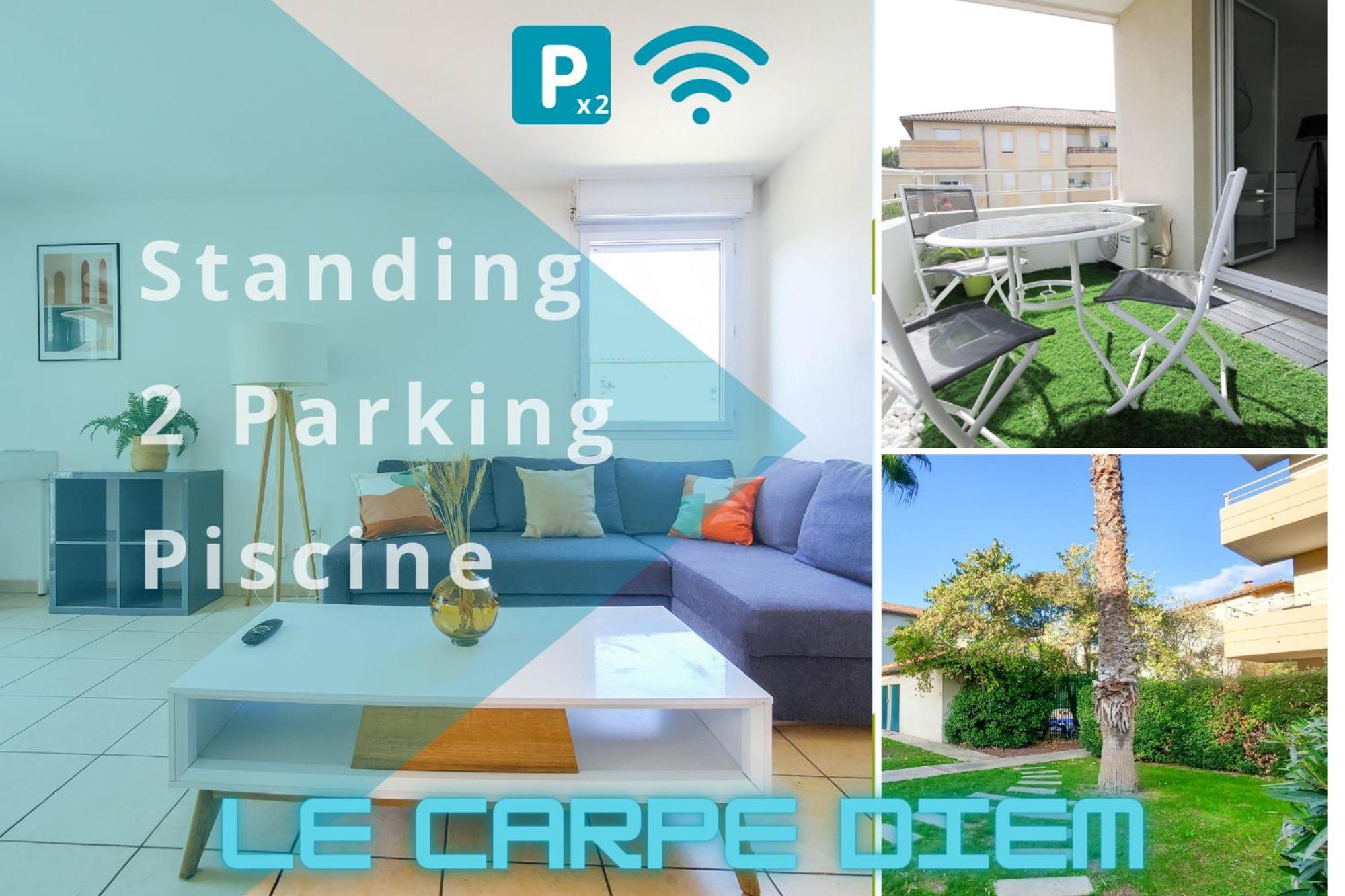 *Le Carpe Diem, Appartement 2 Chambres, Piscine, 2 Parking, Clim* 蒙彼利埃 外观 照片